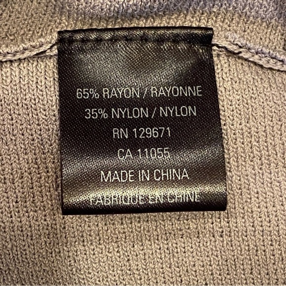 360 Sweater Gray Taupe Long Maxi Knit Pencil Skirt Size Large Italian Yarn NWT - Picture 10 of 12